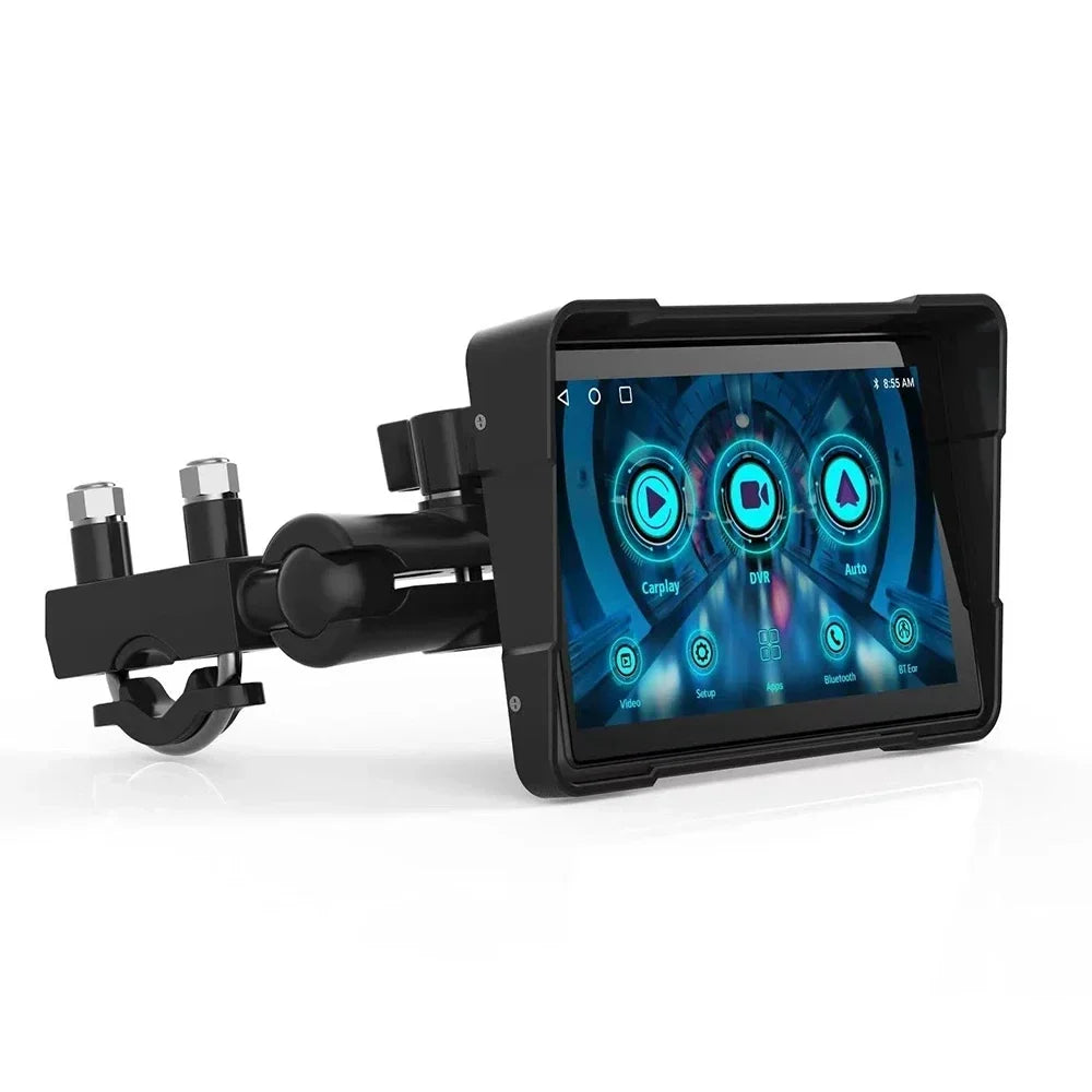 Wireless CarPlay Moto 5 inch Portable Digital Motorcycle Dashboard GPS Navigation Display Screen Android Auto Monitor